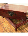 Reddish Lacquered Blanket Chest-4. Asian & Chinese Furniture, Art, Antiques, Vintage Home Décor for sale at FEA Home