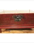 Reddish Lacquered Blanket Chest-1. Asian & Chinese Furniture, Art, Antiques, Vintage Home Décor for sale at FEA Home
