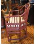 Burmese Rattan Polo Chair-2. Asian & Chinese Furniture, Art, Antiques, Vintage Home Décor for sale at FEA Home