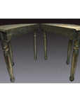 Repousse Nickel-Silver Demi-Lune Table-8. Asian & Chinese Furniture, Art, Antiques, Vintage Home Décor for sale at FEA Home