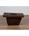 Rustic Antique Indonesian Brown Wooden Planter from the Early 20th Century-4. Asian & Chinese Furniture, Art, Antiques, Vintage Home Décor for sale at FEA Home