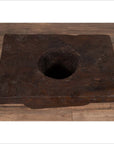 Rustic Antique Indonesian Brown Wooden Planter from the Early 20th Century-5. Asian & Chinese Furniture, Art, Antiques, Vintage Home Décor for sale at FEA Home