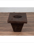 Rustic Antique Indonesian Brown Wooden Planter from the Early 20th Century-9. Asian & Chinese Furniture, Art, Antiques, Vintage Home Décor for sale at FEA Home