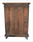 Rustic Hand Carved Goan Indian Cabinet with Glass Doors from the 19th Century-2. Asian & Chinese Furniture, Art, Antiques, Vintage Home Décor for sale at FEA Home