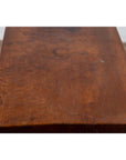 Rustic Indonesian Wooden Console Table with Single Plank Top and Pedestal Base-11. Asian & Chinese Furniture, Art, Antiques, Vintage Home Décor for sale at FEA Home