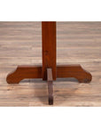 Rustic Indonesian Wooden Console Table with Single Plank Top and Pedestal Base-12. Asian & Chinese Furniture, Art, Antiques, Vintage Home Décor for sale at FEA Home