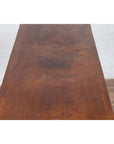 Rustic Indonesian Wooden Console Table with Single Plank Top and Pedestal Base-10. Asian & Chinese Furniture, Art, Antiques, Vintage Home Décor for sale at FEA Home