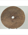 Rustic Ox Cart Wooden Wheel from Thailand, Mounted on Black Painted Base-11. Asian & Chinese Furniture, Art, Antiques, Vintage Home Décor for sale at FEA Home