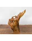 Rustic Vintage Chinese Camphor Wood Tree Root Armchair with Light Varnish-13. Asian & Chinese Furniture, Art, Antiques, Vintage Home Décor for sale at FEA Home