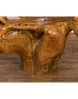 Rustic Vintage Chinese Camphor Wood Tree Root Armchair with Light Varnish-16. Asian & Chinese Furniture, Art, Antiques, Vintage Home Décor for sale at FEA Home