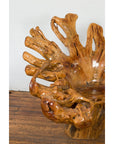 Rustic Vintage Chinese Camphor Wood Tree Root Armchair with Light Varnish-19. Asian & Chinese Furniture, Art, Antiques, Vintage Home Décor for sale at FEA Home