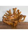 Rustic Vintage Chinese Camphor Wood Tree Root Armchair with Light Varnish-2. Asian & Chinese Furniture, Art, Antiques, Vintage Home Décor for sale at FEA Home