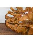 Rustic Vintage Chinese Camphor Wood Tree Root Armchair with Light Varnish-7. Asian & Chinese Furniture, Art, Antiques, Vintage Home Décor for sale at FEA Home