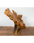Rustic Vintage Chinese Camphor Wood Tree Root Armchair with Light Varnish-9. Asian & Chinese Furniture, Art, Antiques, Vintage Home Décor for sale at FEA Home