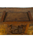 Rustic Vintage Indian Natural Sheesham Wood Side Cabinet with Iron Hardware-11. Asian & Chinese Furniture, Art, Antiques, Vintage Home Décor for sale at FEA Home