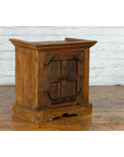 Rustic Vintage Indian Natural Sheesham Wood Side Cabinet with Iron Hardware-3. Asian & Chinese Furniture, Art, Antiques, Vintage Home Décor for sale at FEA Home