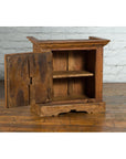 Rustic Vintage Indian Natural Sheesham Wood Side Cabinet with Iron Hardware-4. Asian & Chinese Furniture, Art, Antiques, Vintage Home Décor for sale at FEA Home