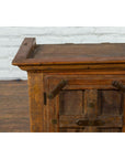 Rustic Vintage Indian Natural Sheesham Wood Side Cabinet with Iron Hardware-6. Asian & Chinese Furniture, Art, Antiques, Vintage Home Décor for sale at FEA Home