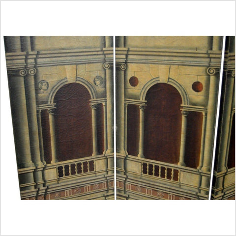 4-Panel Screen Designed with Roman Architectural Arches-YN2778 / YN2857-4. Asian & Chinese Furniture, Art, Antiques, Vintage Home Décor for sale at FEA Home