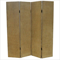 4-Panel Screen with Chinese Calligraphic Inscriptions