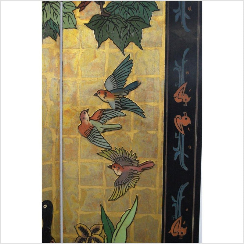 6-Panel Chinese Vintage Screen Depicting Flowers, Birds and Trees-YN2790-14. Asian & Chinese Furniture, Art, Antiques, Vintage Home Décor for sale at FEA Home