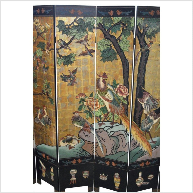6-Panel Chinese Vintage Screen Depicting Flowers, Birds and Trees-YN2790-3. Asian & Chinese Furniture, Art, Antiques, Vintage Home Décor for sale at FEA Home
