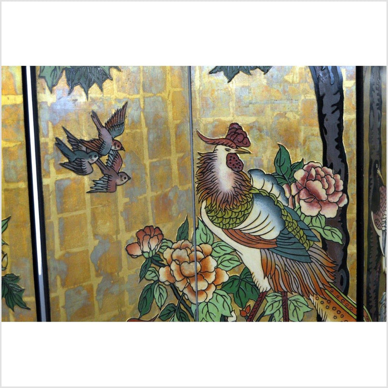 6-Panel Chinese Vintage Screen Depicting Flowers, Birds and Trees-YN2790-9. Asian & Chinese Furniture, Art, Antiques, Vintage Home Décor for sale at FEA Home