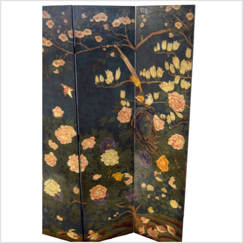 4-Panel Chinese Vintage Screen Depicting Flowers and Birds-YN2808-2. Asian & Chinese Furniture, Art, Antiques, Vintage Home Décor for sale at FEA Home