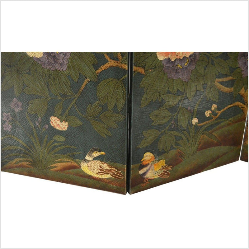 4-Panel Chinese Vintage Screen Depicting Flowers and Birds-YN2808-7. Asian & Chinese Furniture, Art, Antiques, Vintage Home Décor for sale at FEA Home