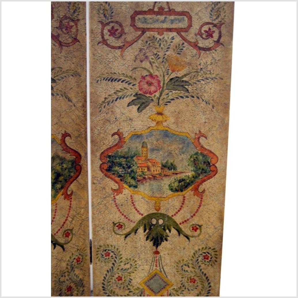 Chinese-made Vintage 4-Panel Middle Eastern Inspired Screen-3. Asian & Chinese Furniture, Art, Antiques, Vintage Home Décor for sale at FEA Home
