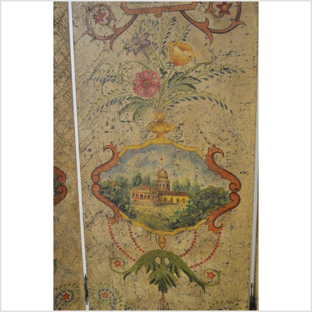 Chinese-made Vintage 4-Panel Middle Eastern Inspired Screen-4. Asian & Chinese Furniture, Art, Antiques, Vintage Home Décor for sale at FEA Home