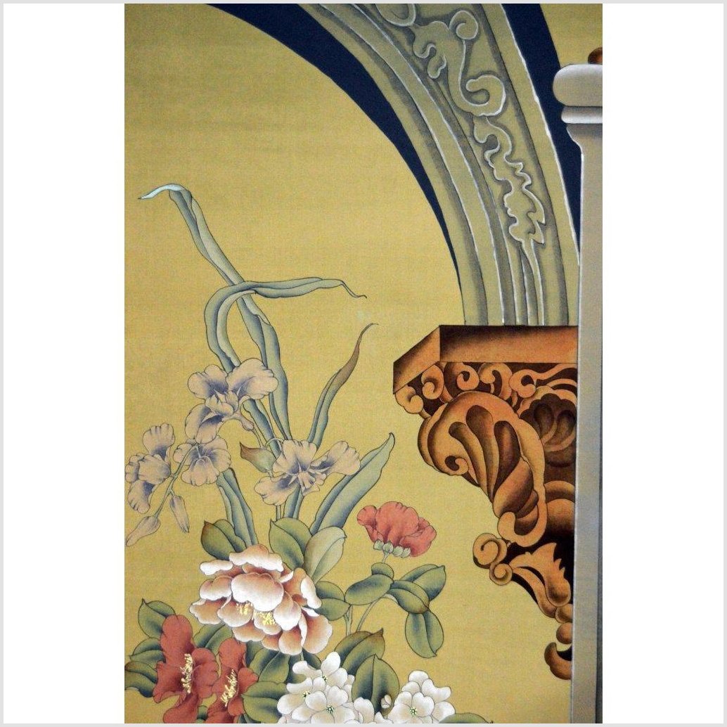 Vintage 4-Panel Roman Art Inspired Screen-3. Asian & Chinese Furniture, Art, Antiques, Vintage Home Décor for sale at FEA Home