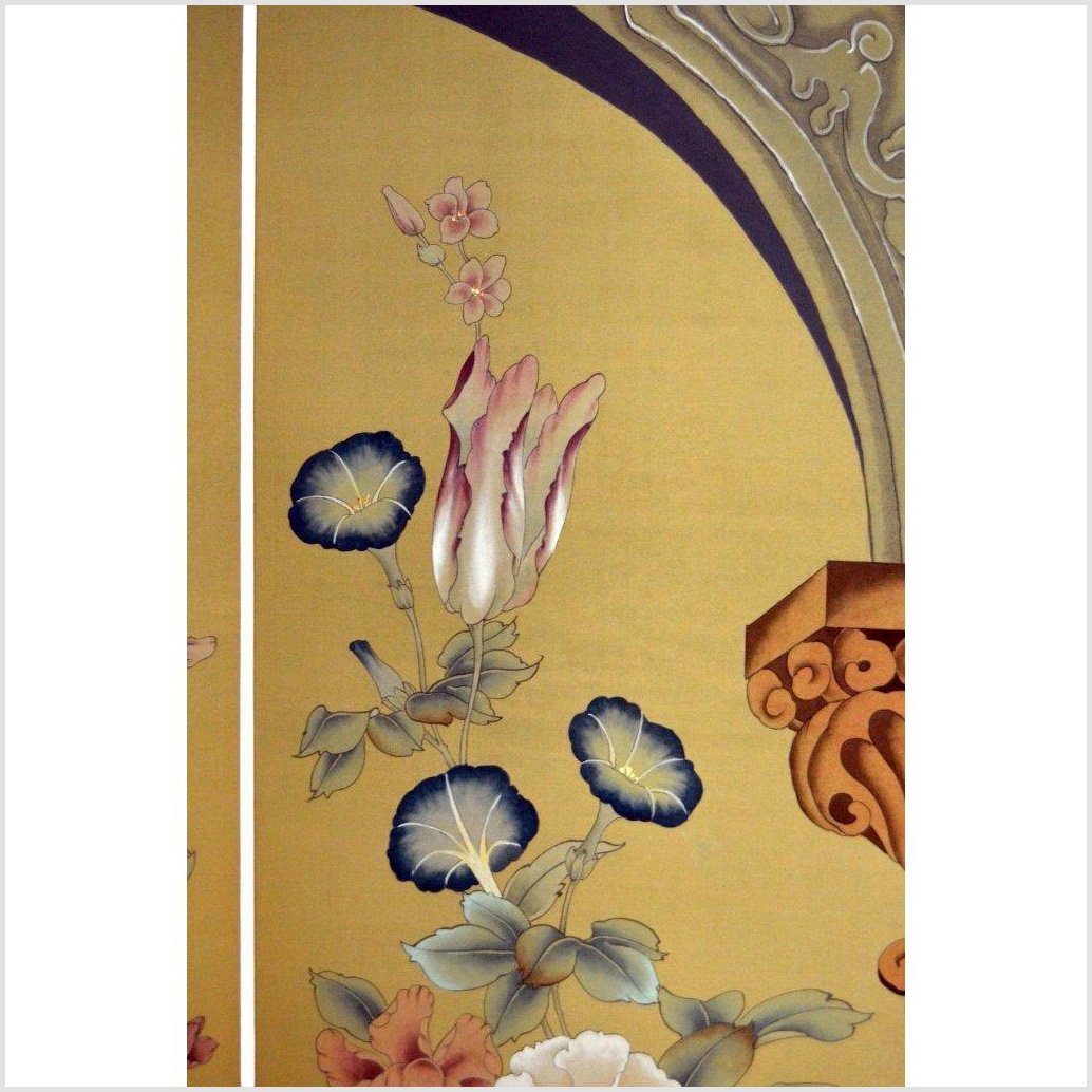 Vintage 4-Panel Roman Art Inspired Screen-5. Asian & Chinese Furniture, Art, Antiques, Vintage Home Décor for sale at FEA Home