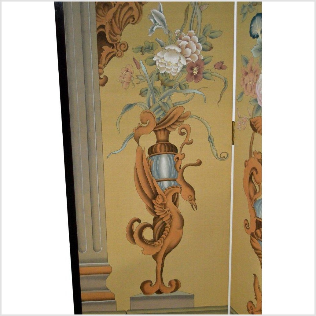 Vintage 4-Panel Roman Art Inspired Screen-7. Asian & Chinese Furniture, Art, Antiques, Vintage Home Décor for sale at FEA Home