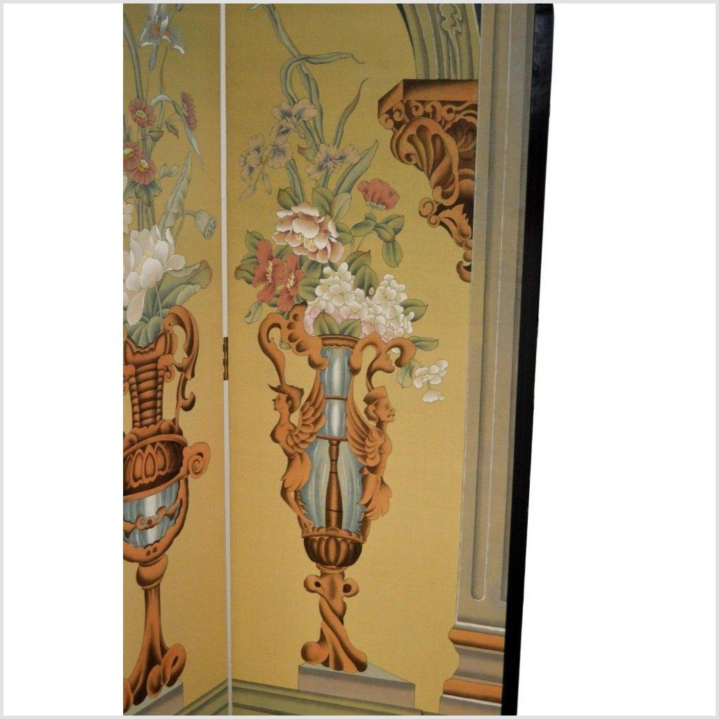 Vintage 4-Panel Roman Art Inspired Screen-8. Asian & Chinese Furniture, Art, Antiques, Vintage Home Décor for sale at FEA Home