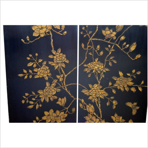 4-Panel Gilt Lacquered Screen-YN2823-7. Asian & Chinese Furniture, Art, Antiques, Vintage Home Décor for sale at FEA Home