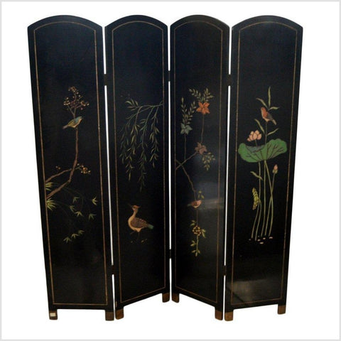 4-Panel Gilt Lacquered Screen-YN2823-8. Asian & Chinese Furniture, Art, Antiques, Vintage Home Décor for sale at FEA Home