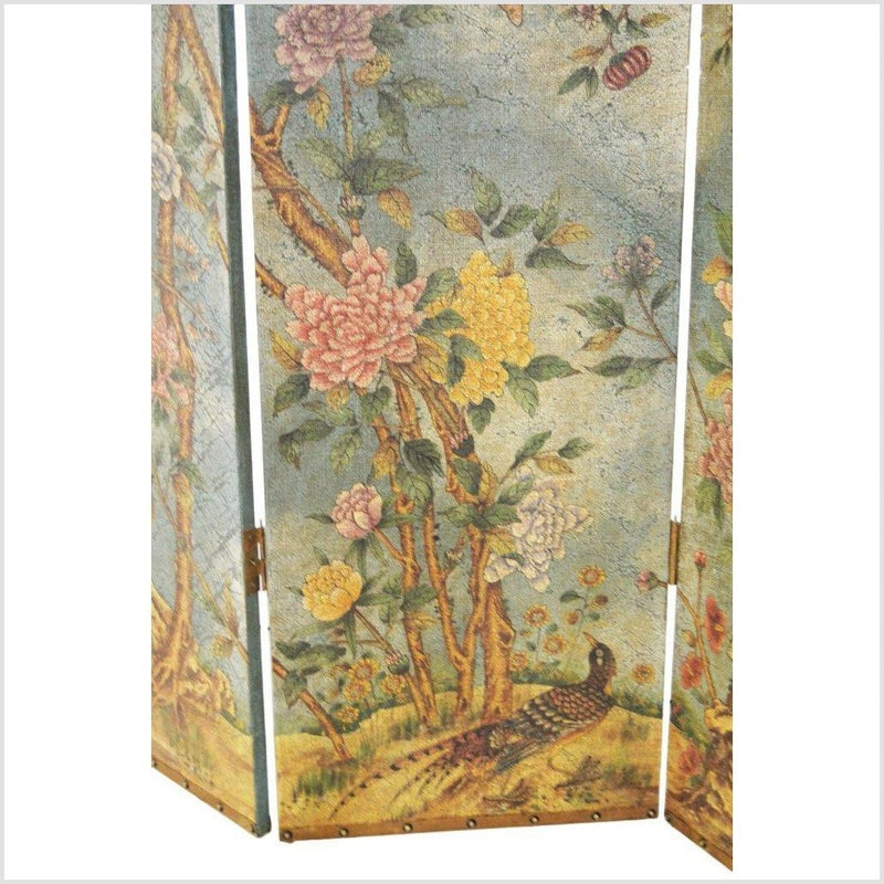 4-Panel Screen Designed with Birds and Flowers-YN2842-7. Asian & Chinese Furniture, Art, Antiques, Vintage Home Décor for sale at FEA Home