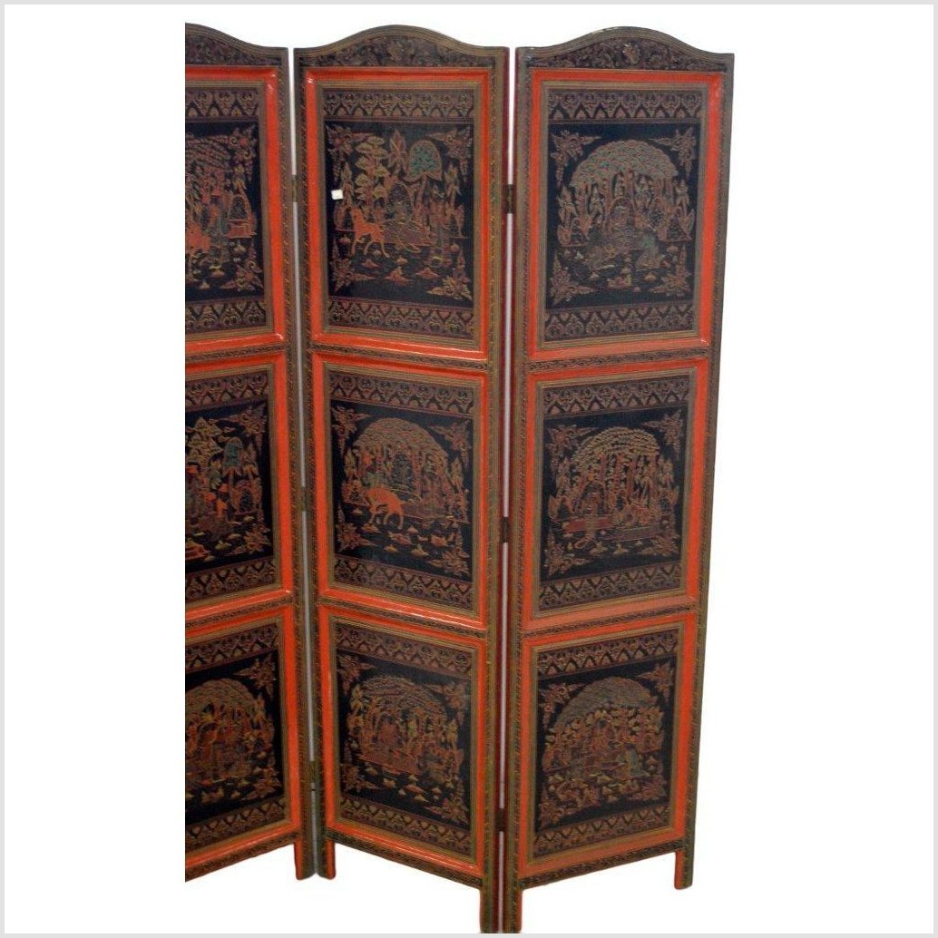 4-Panel Middle Eastern Art Inspired Screen-YN2844-15. Asian & Chinese Furniture, Art, Antiques, Vintage Home Décor for sale at FEA Home