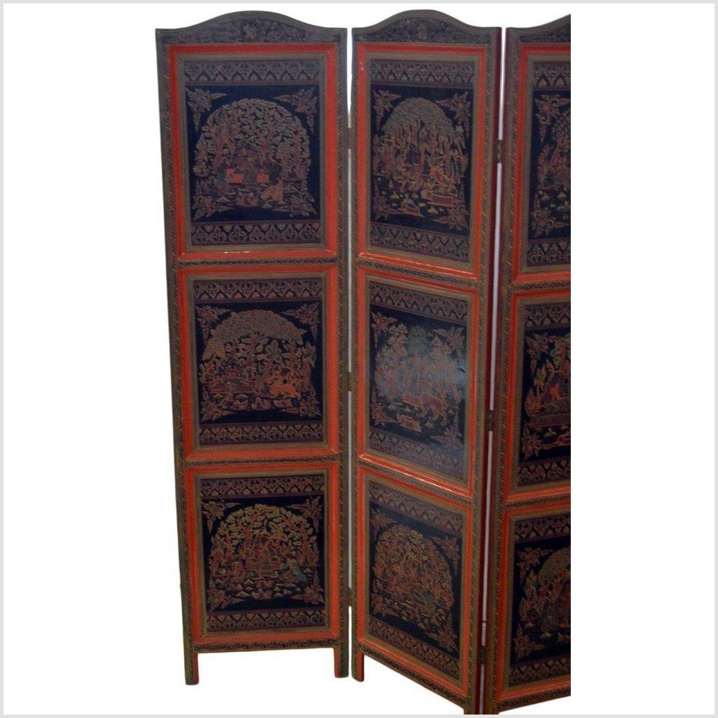 4-Panel Middle Eastern Art Inspired Screen-YN2844-17. Asian & Chinese Furniture, Art, Antiques, Vintage Home Décor for sale at FEA Home
