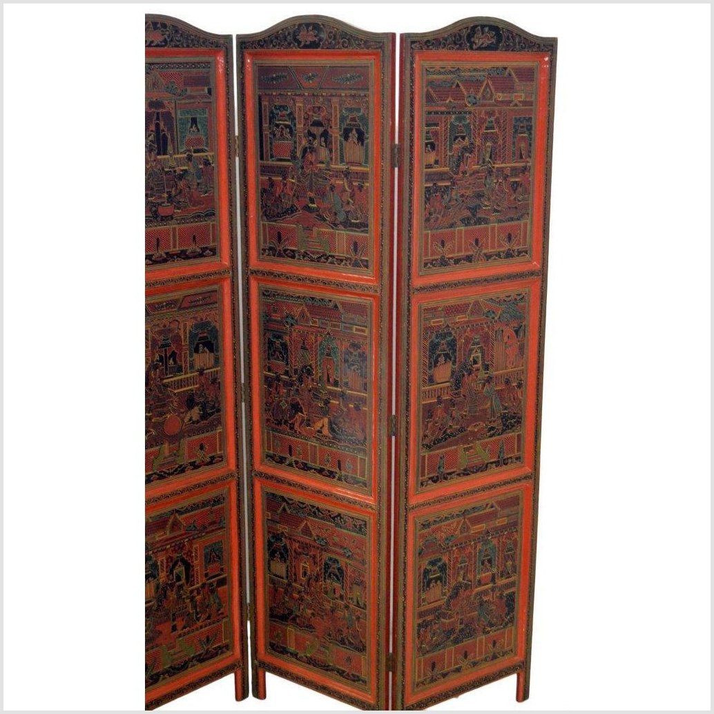 4-Panel Middle Eastern Art Inspired Screen-YN2844-2. Asian & Chinese Furniture, Art, Antiques, Vintage Home Décor for sale at FEA Home