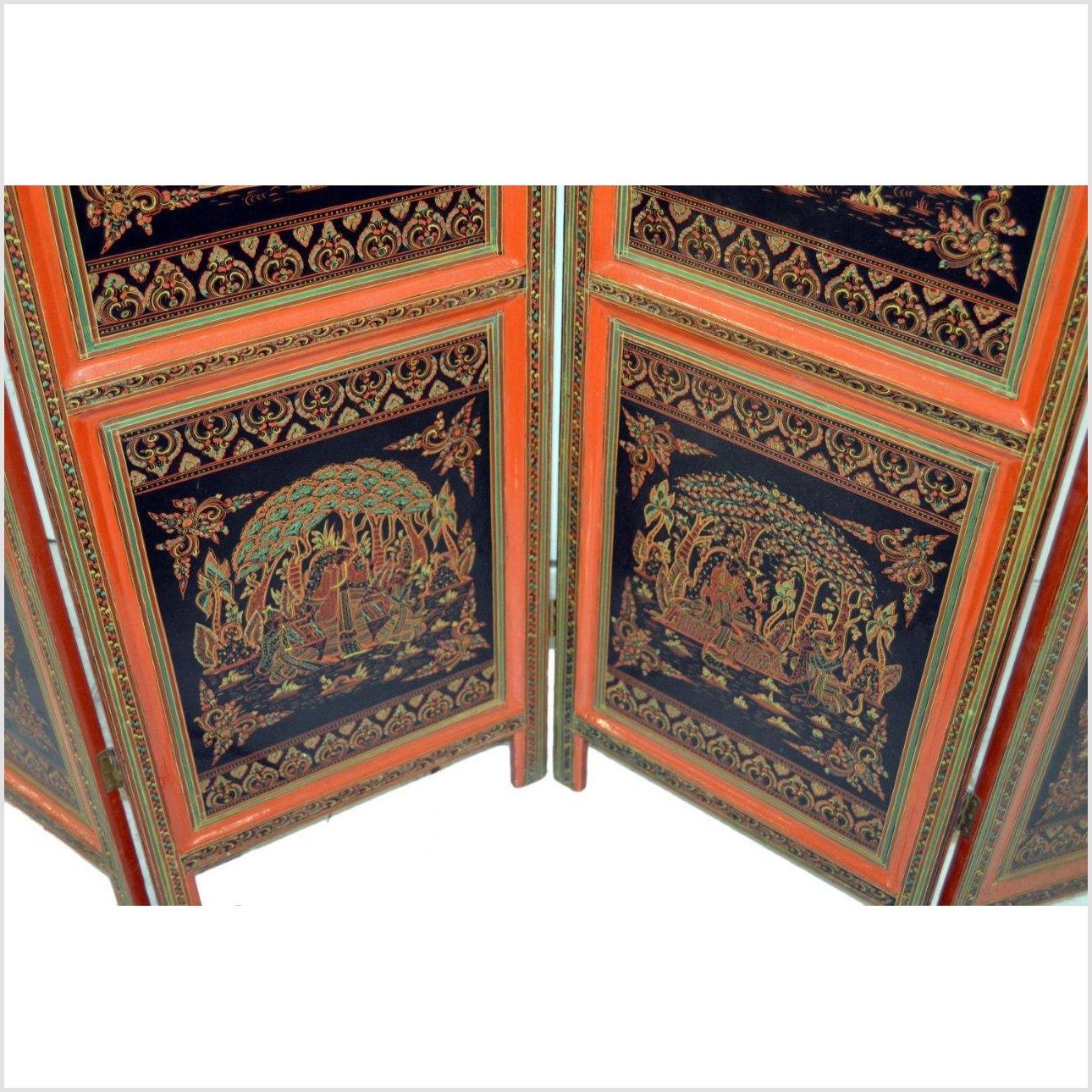 4-Panel Middle Eastern Art Inspired Screen-YN2844-23. Asian & Chinese Furniture, Art, Antiques, Vintage Home Décor for sale at FEA Home