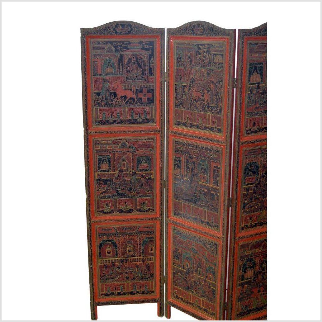 4-Panel Middle Eastern Art Inspired Screen-YN2844-4. Asian & Chinese Furniture, Art, Antiques, Vintage Home Décor for sale at FEA Home