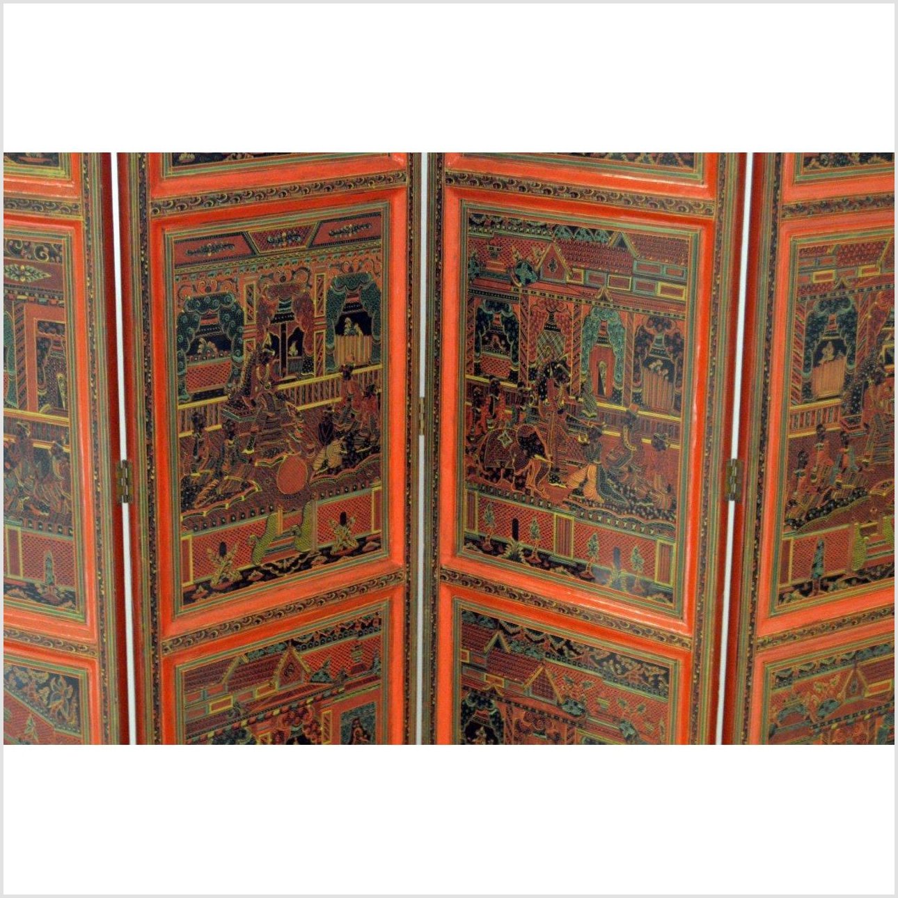 4-Panel Middle Eastern Art Inspired Screen-YN2844-5. Asian & Chinese Furniture, Art, Antiques, Vintage Home Décor for sale at FEA Home
