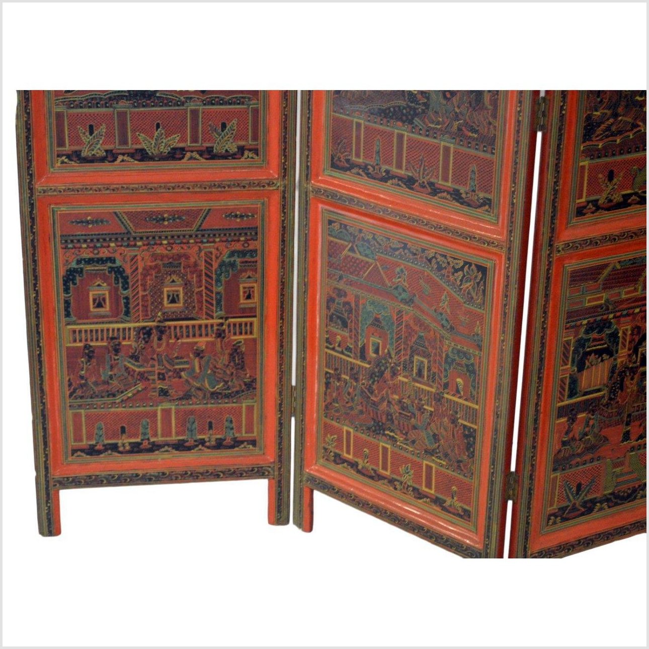 4-Panel Middle Eastern Art Inspired Screen-YN2844-6. Asian & Chinese Furniture, Art, Antiques, Vintage Home Décor for sale at FEA Home