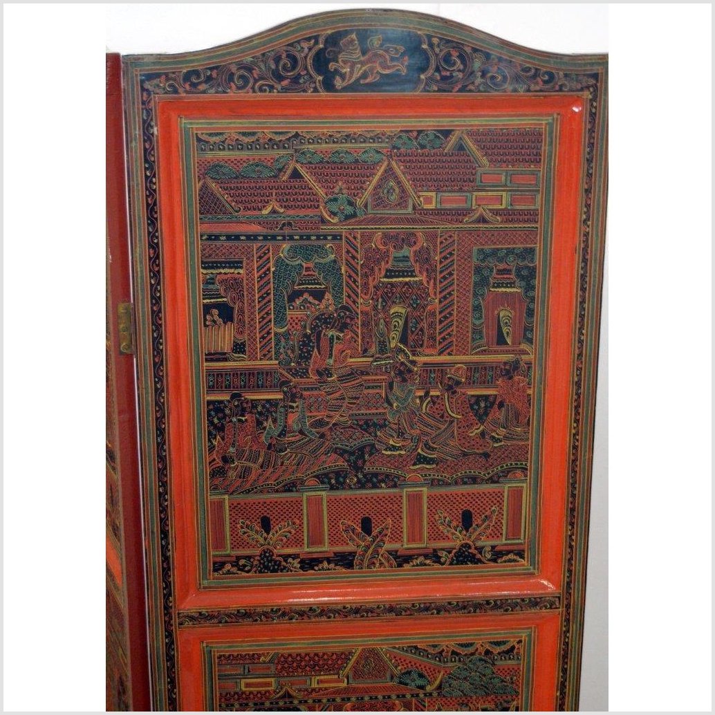 4-Panel Middle Eastern Art Inspired Screen-YN2844-8. Asian & Chinese Furniture, Art, Antiques, Vintage Home Décor for sale at FEA Home