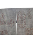 4-Panel Screen with Chinese Maker's Mark Stamps-6. Asian & Chinese Furniture, Art, Antiques, Vintage Home Décor for sale at FEA Home