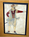 4-Panel Screen with Individual Frames of Men from Different Nations-10. Asian & Chinese Furniture, Art, Antiques, Vintage Home Décor for sale at FEA Home