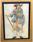 4-Panel Screen with Individual Frames of Men from Different Nations-13. Asian & Chinese Furniture, Art, Antiques, Vintage Home Décor for sale at FEA Home