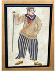 4-Panel Screen with Individual Frames of Men from Different Nations-7. Asian & Chinese Furniture, Art, Antiques, Vintage Home Décor for sale at FEA Home